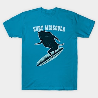 River Surfing Missoula Montana Bison Surf T-Shirt